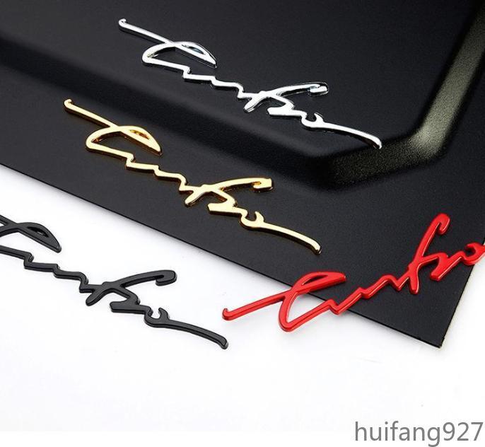 Metal 3D Turbo Car Auto Body Trunk Lid Rear Fender Badge Emblem Decals Sticker
