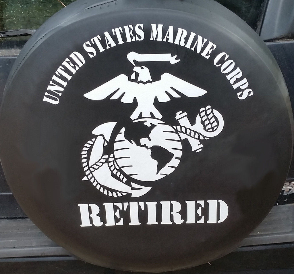 Medium US Marine Corps EGA Retired Car Truck Cut Vinyl Decal Sticker US Seller