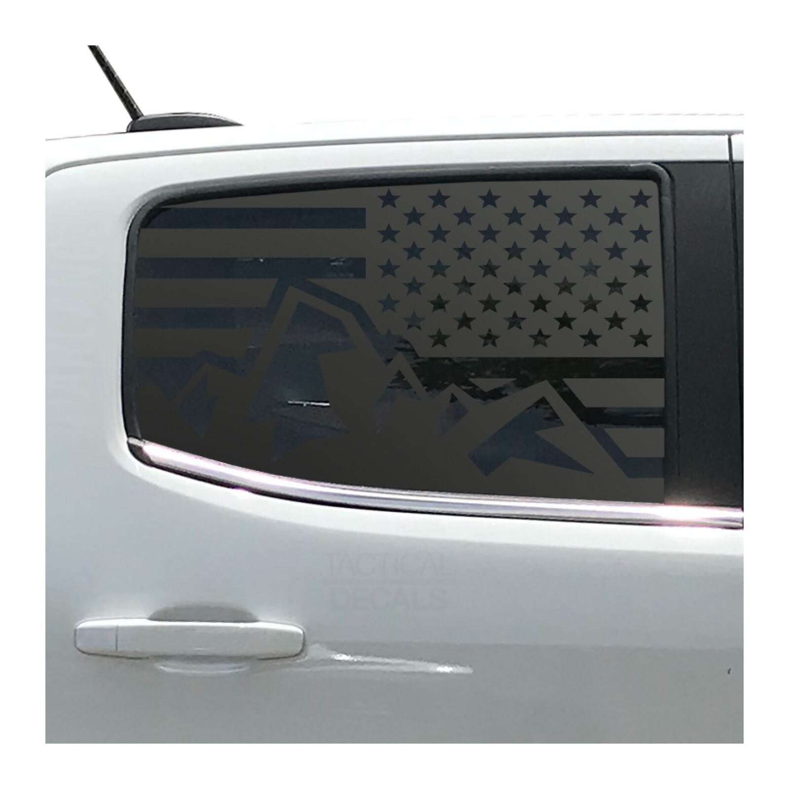 USA Flag mountain Design Decals for Crew Cab 2015-2022 Chevy Colorado CC1-CX3