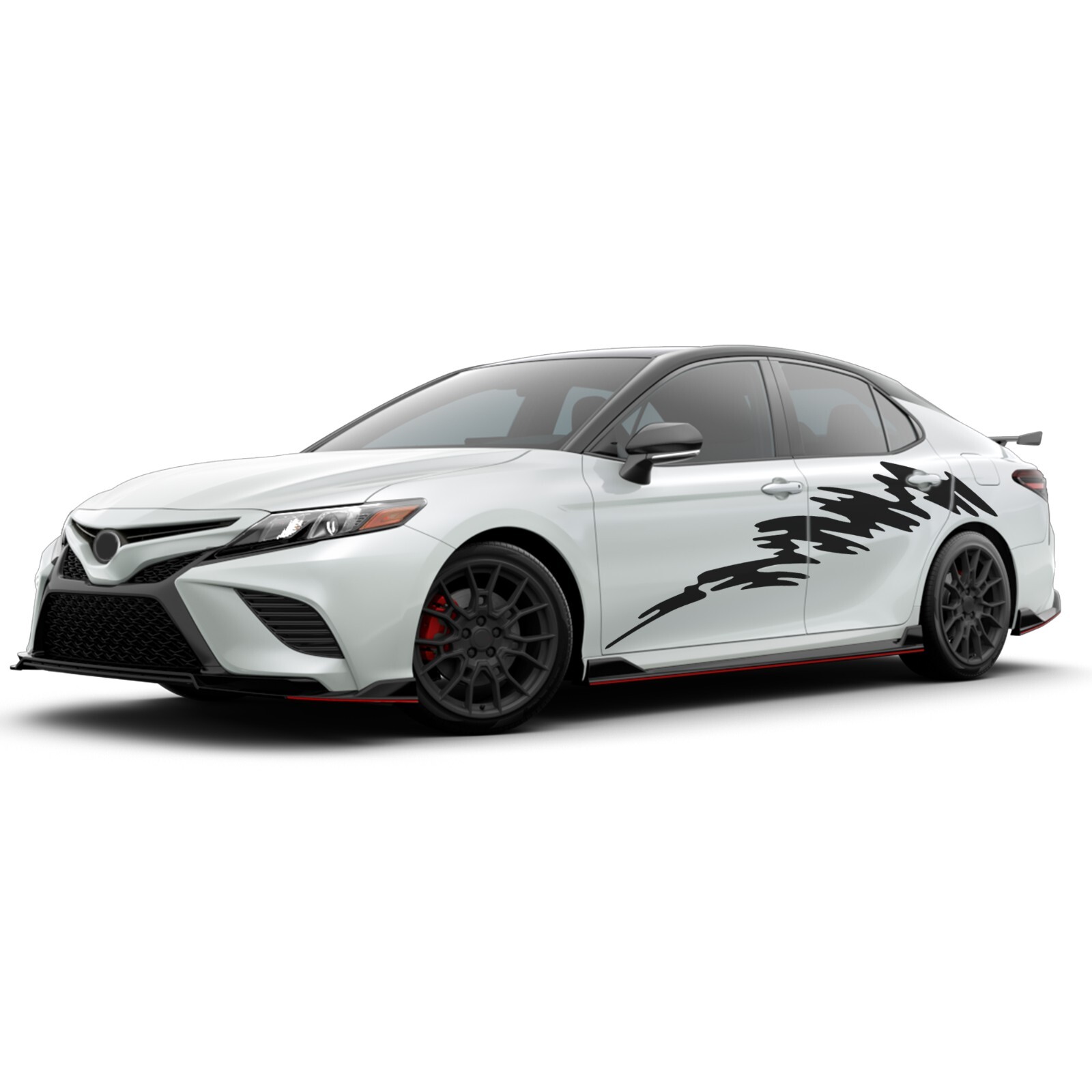Smudged graphics stickers decal compatible with Toyota Camry