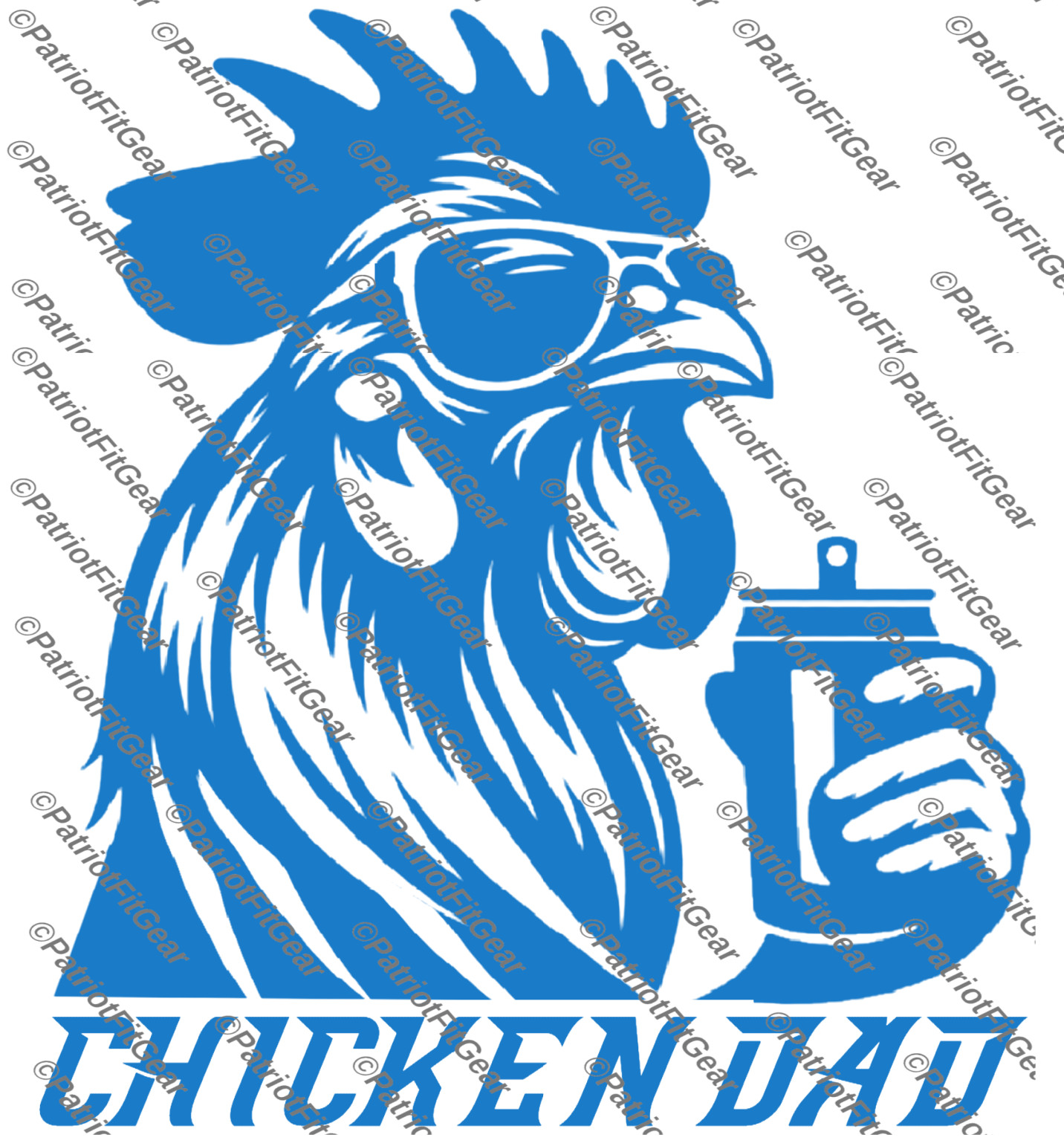 Chicken Dad, Chicken, Fowl, Rooster,Poultry Farm, Hen,Pullet,Custom Vinyl Decal