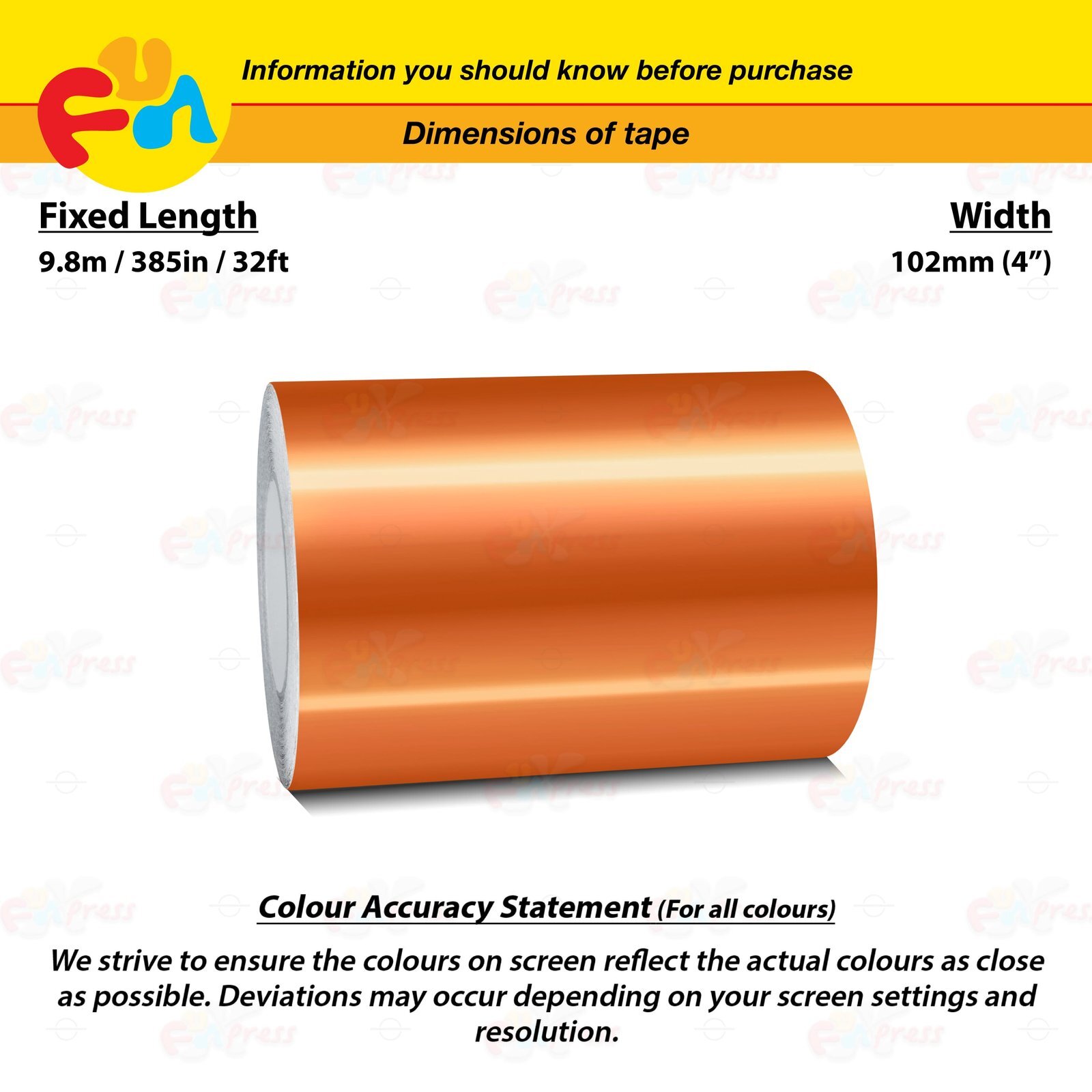 CHROME BURNT-ORANGE 4″ 102mm PIN STRIPE Car Model Streamline TAPE Vinyl Sticker