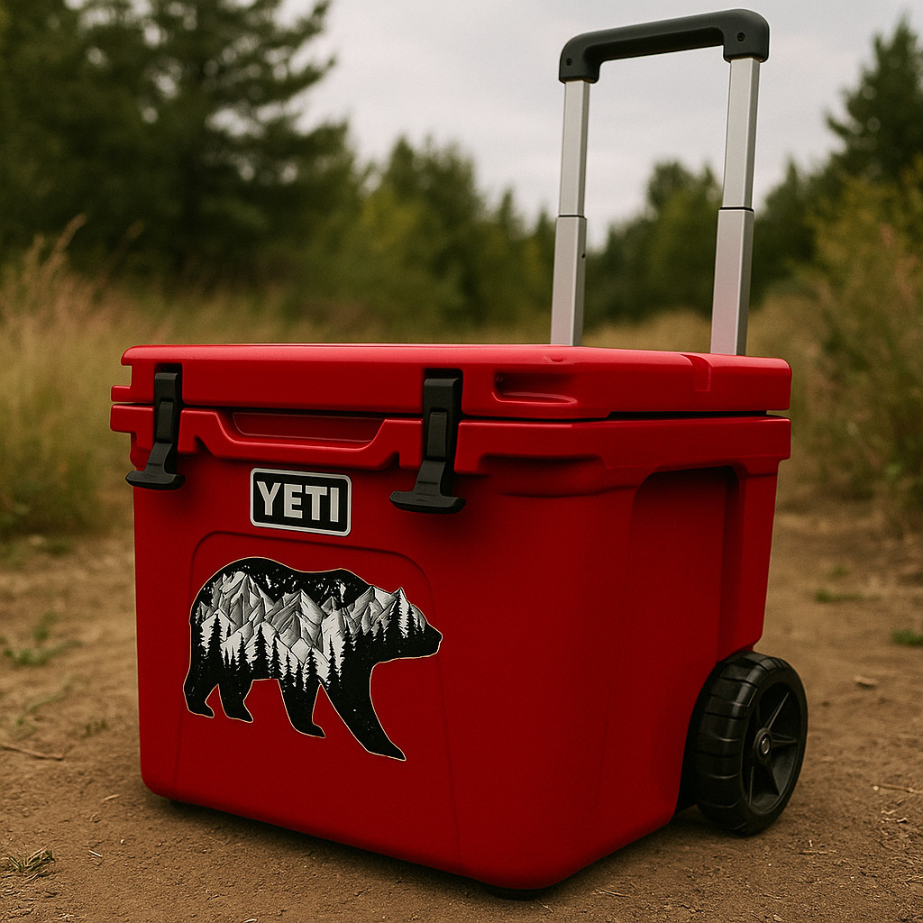 The Yeti Decal Cryptid Retro Sticker Car Truck Window Bumper DieCut Vinyl Decals