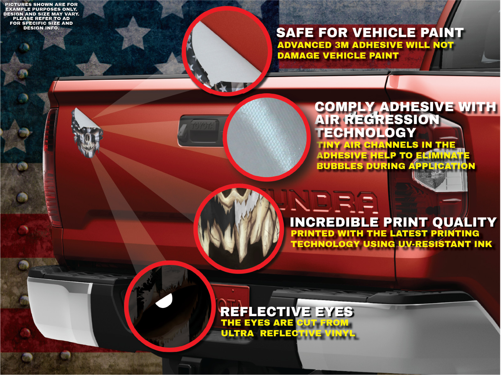 American Flag Skull Decal Sticker Car Truck Window Bumper Vinyl First Responder
