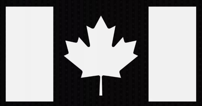 3.5”x7” Canada Flag Vinyl Decal Canadian Maple Leaf Window Bumper Sticker WHITE