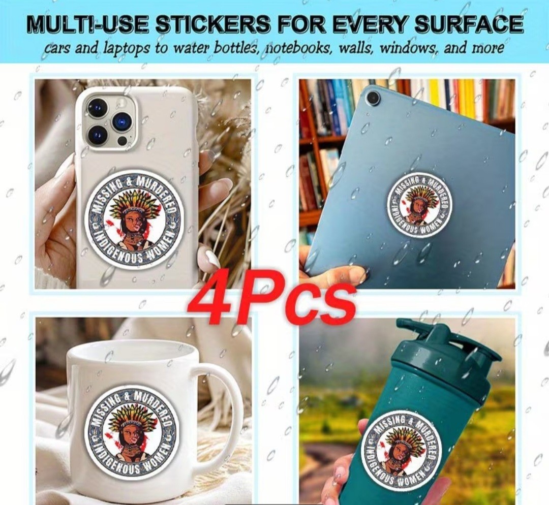 No More Stolen Sisters Car Truck Decal STICKER MMIW 3×3 In Free Shipping