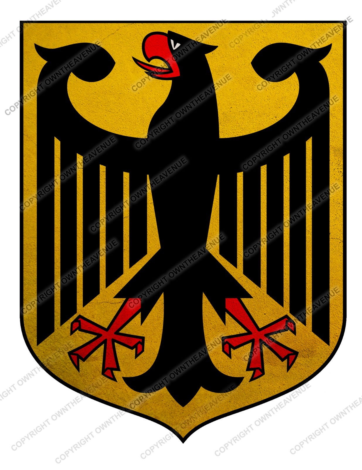 German Germany Coat of Arms Vintage Style Sticker Decal 4″