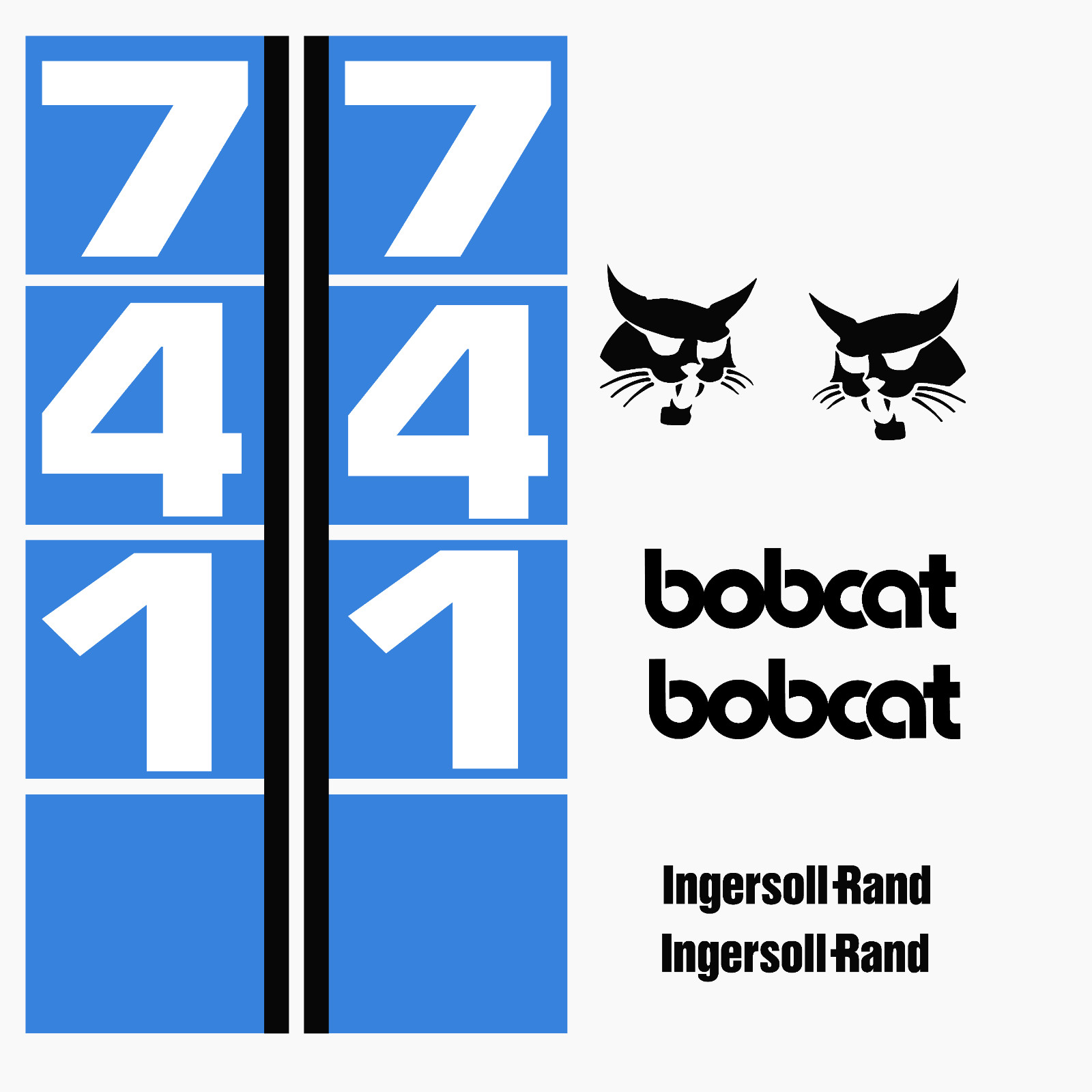 Fits Bobcat 741 Decals Stickers kit Repro Aftermarket Decal kit Premium Vinyl