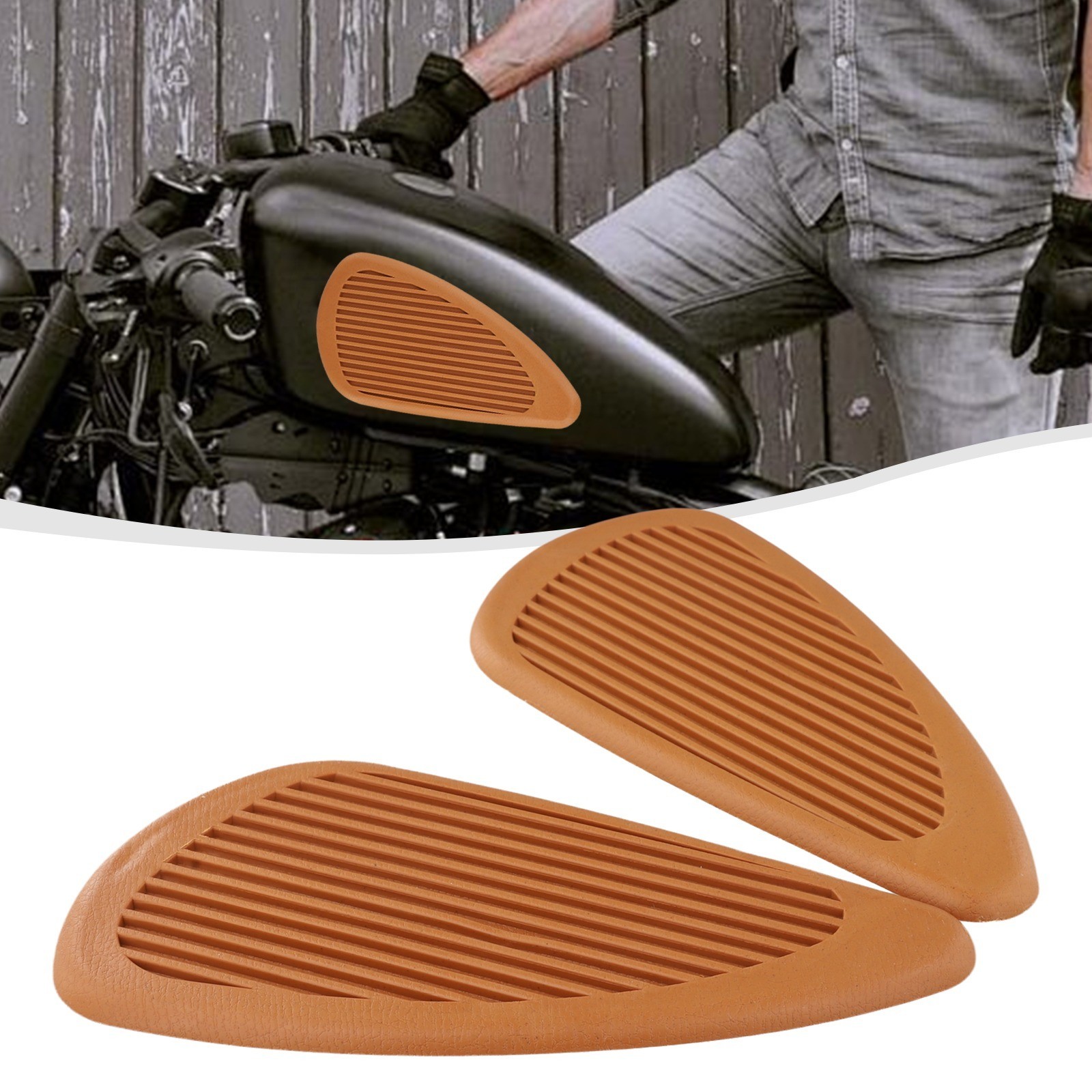 Motorcycle Protective Traction Pads Effective Anti Slip Design for Fuel Tanks