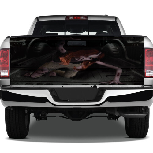 Reaching Zombie Sexy Woman Dead Graphic Tailgate Vinyl Decal Truck Pickup Wrap