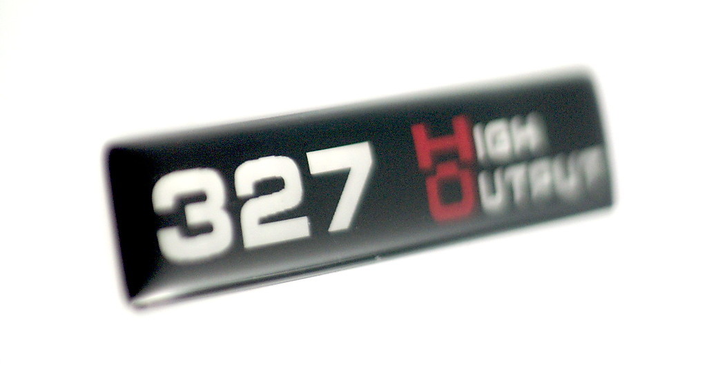 (HO) 327 High Output Emblem (B) Standard SATIN