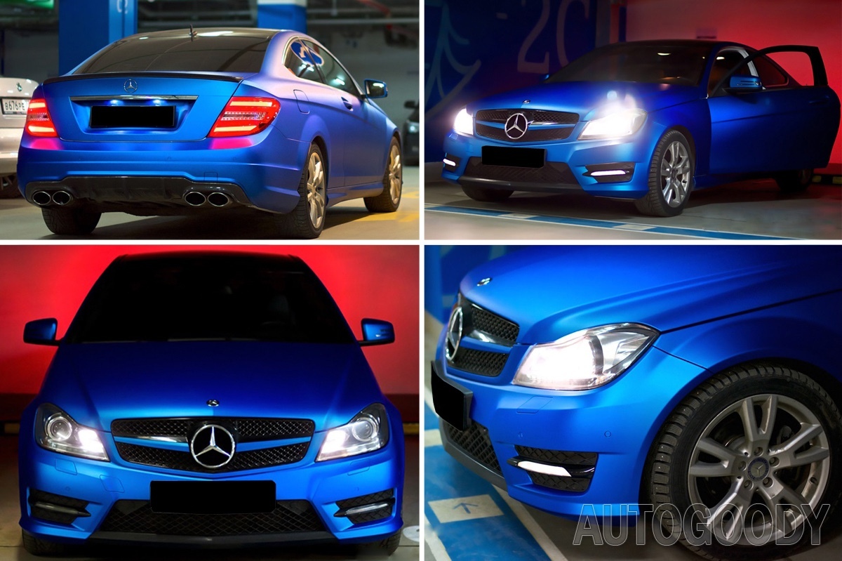 20ft x 5ft Satin Matte Chrome Metallic Deep Blue Vinyl Film Wrap Air Bubble Free