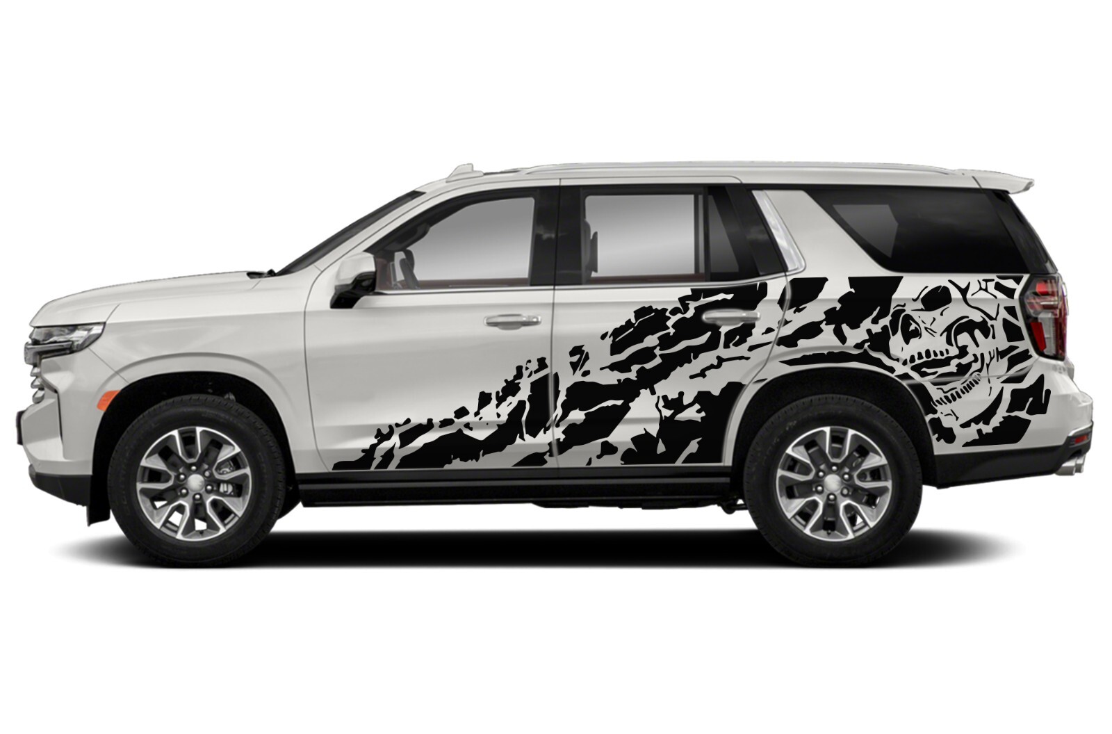 Decal for Chevrolet Tahoe Nightmare Skull Graphics Sticker Vinyl kit 2015-2023