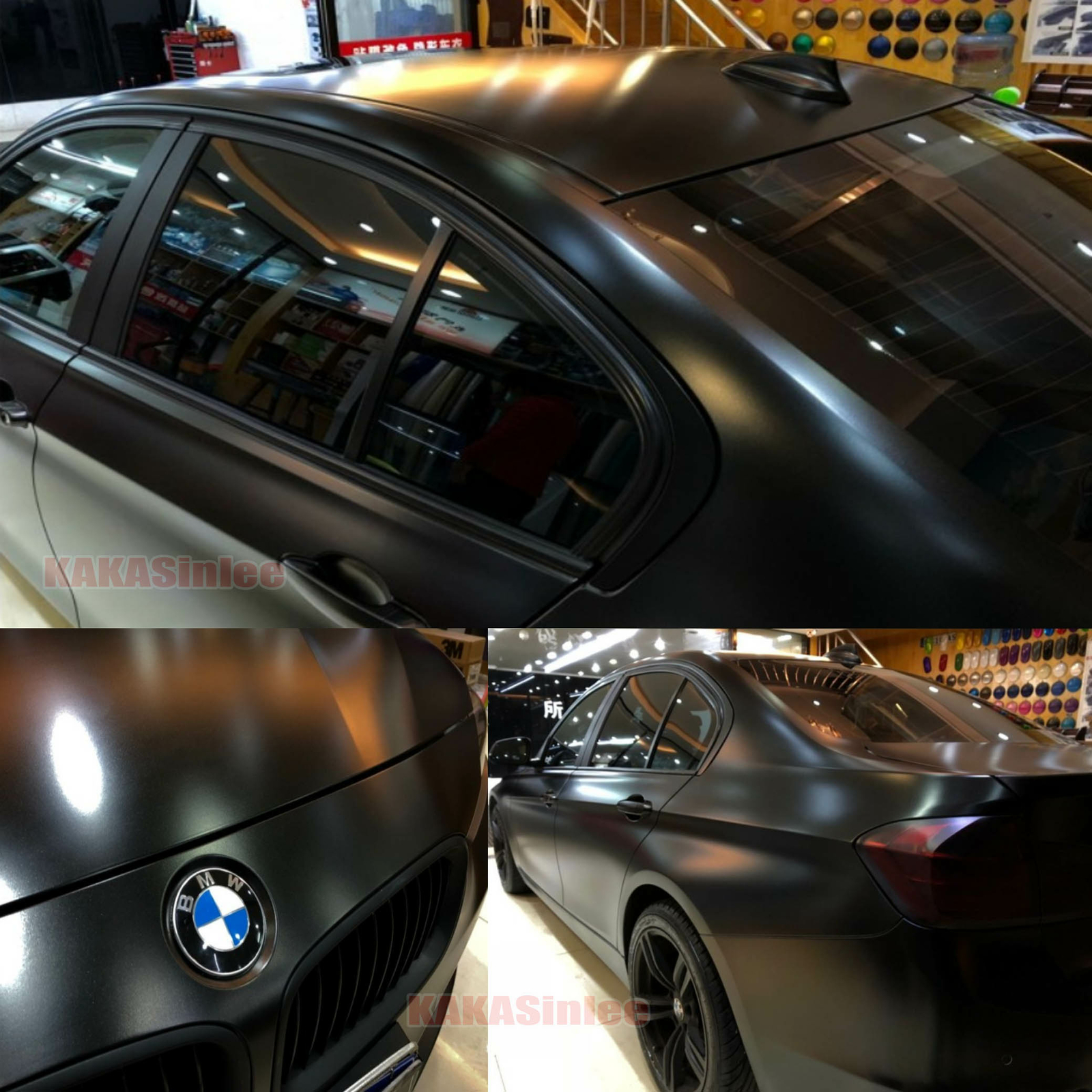 Air Release / Black Whole Car Pearl Metal Satin Chrome Vinyl Wrap Sticker HDUS