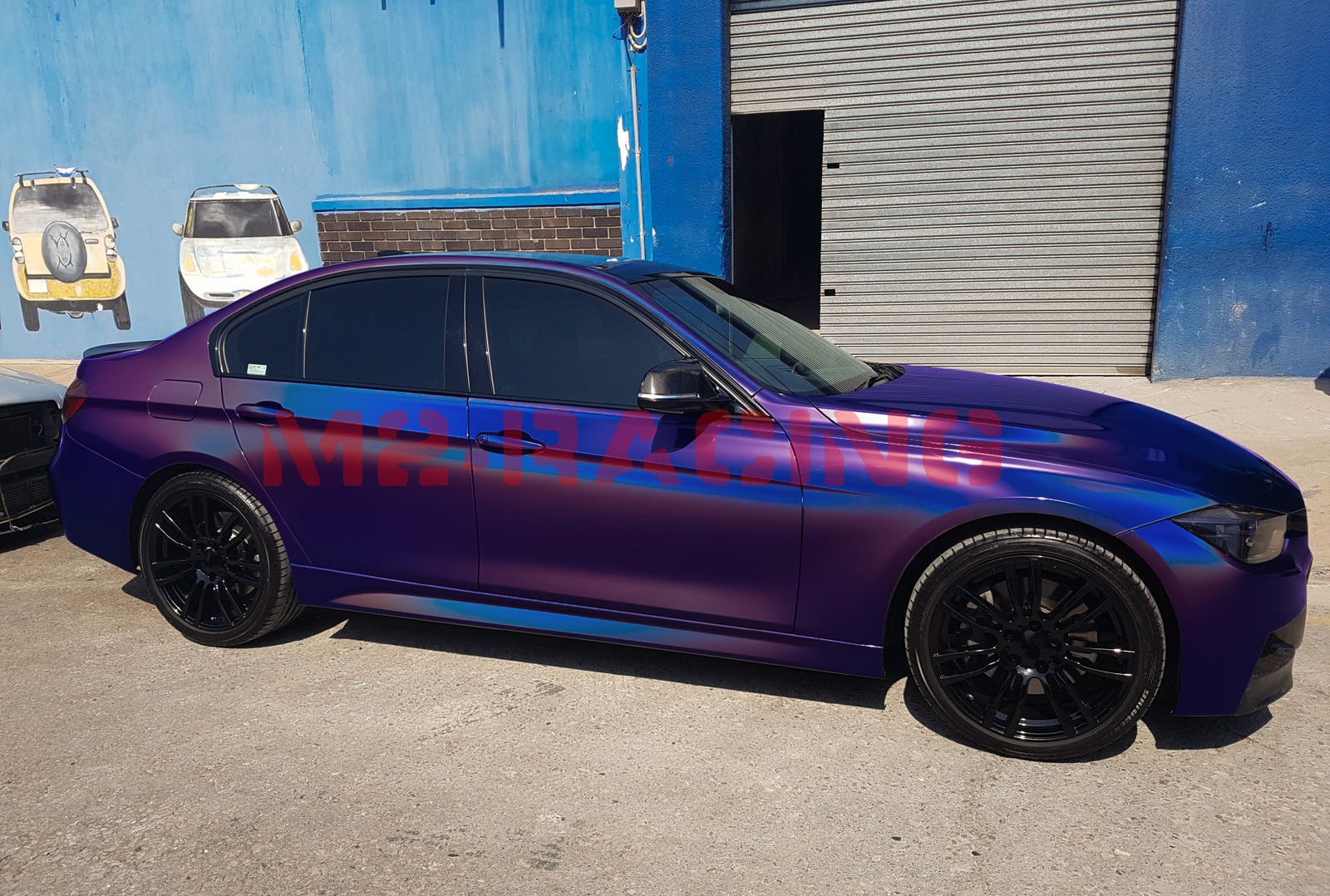 Laser Flip Gloss Purple Metallic Glossy Rainbow Holographic Vinyl Wrap Sticker