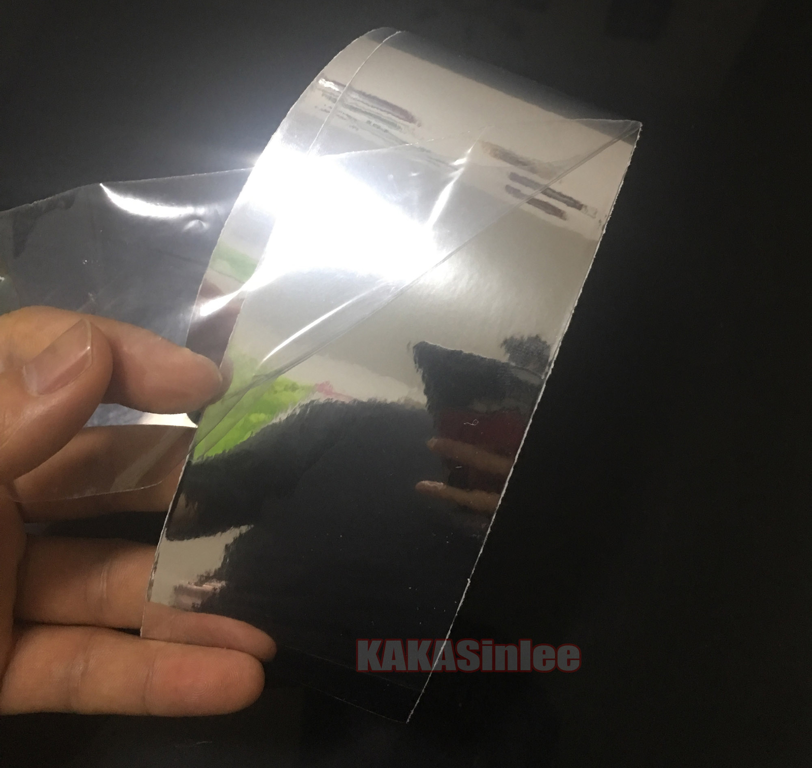 2″ x 120″ / Silver Mirror Chrome Vinyl Tape Wrap Sticker Car Trim Decal Trim HD