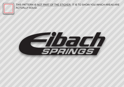 (2x) 12″ EIBACH SPRINGS Sticker Die Cut Decal Self Adhesive Vinyl