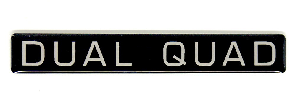 DUAL QUAD EMBLEM (B) STANDARD SATIN