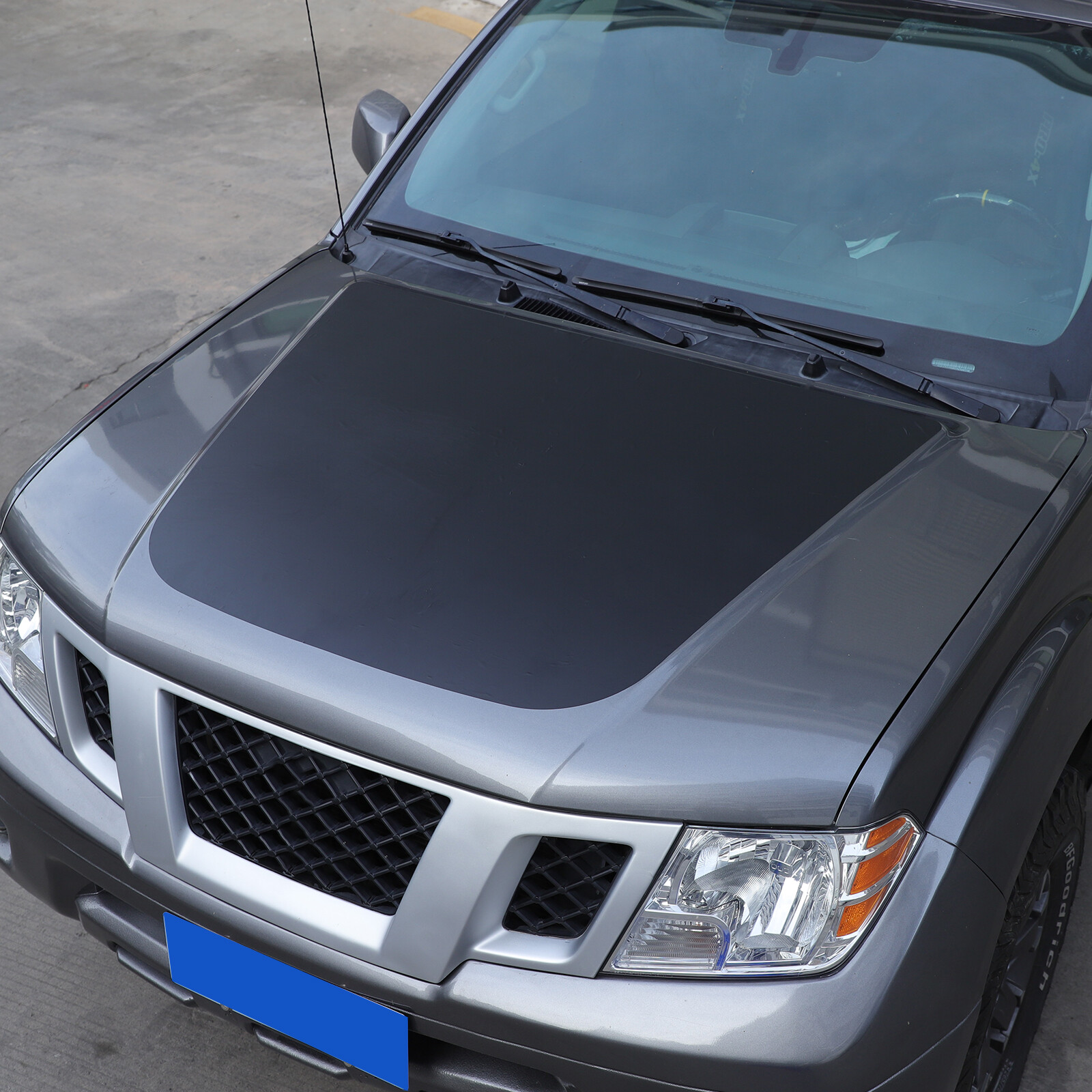 Black Front Hood Graphic Blackout Vinyl Graphics For Nissan Frontier 2005-2021