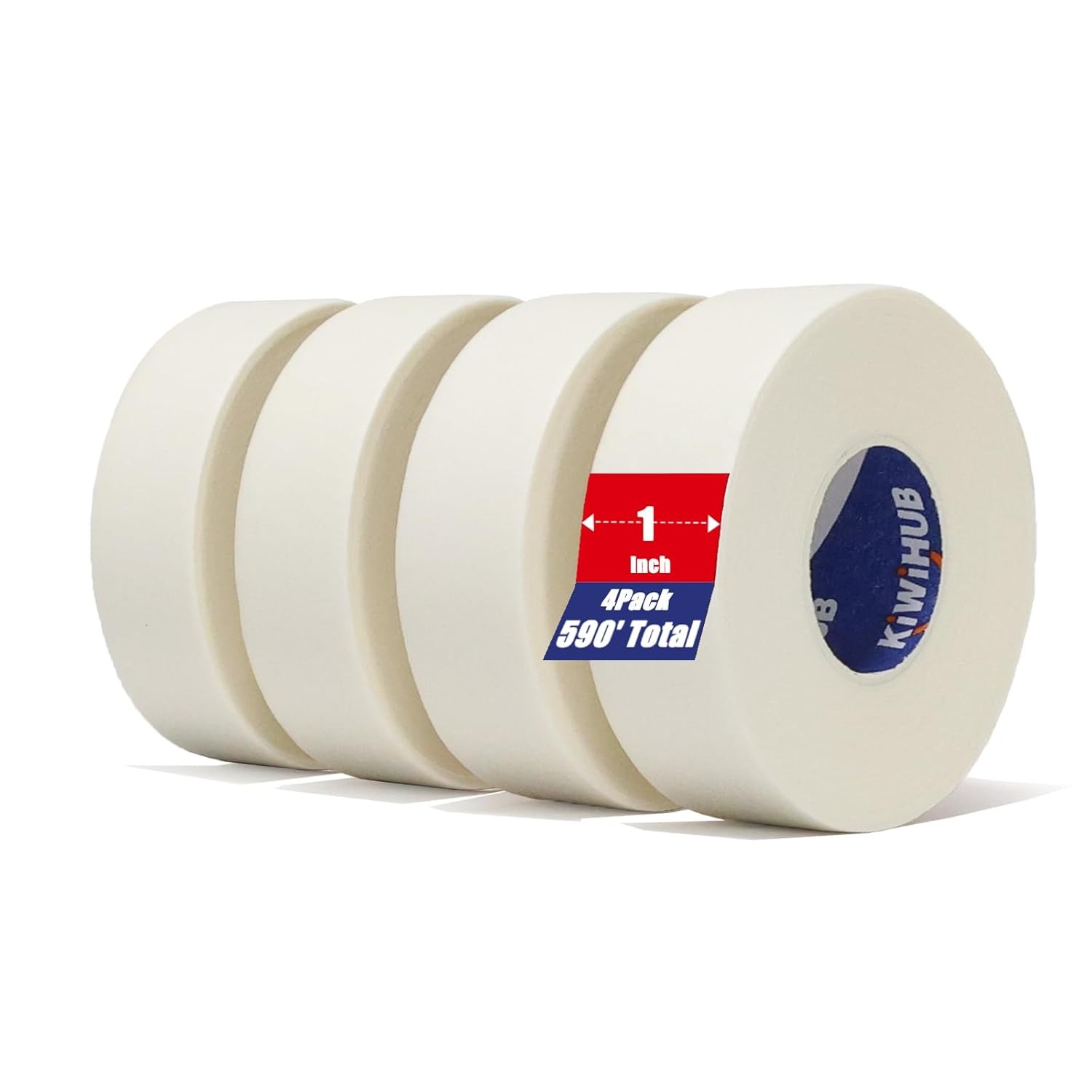 4 Packs Artist Tape for Watercolor Paper – White Masking Artists 1inch,