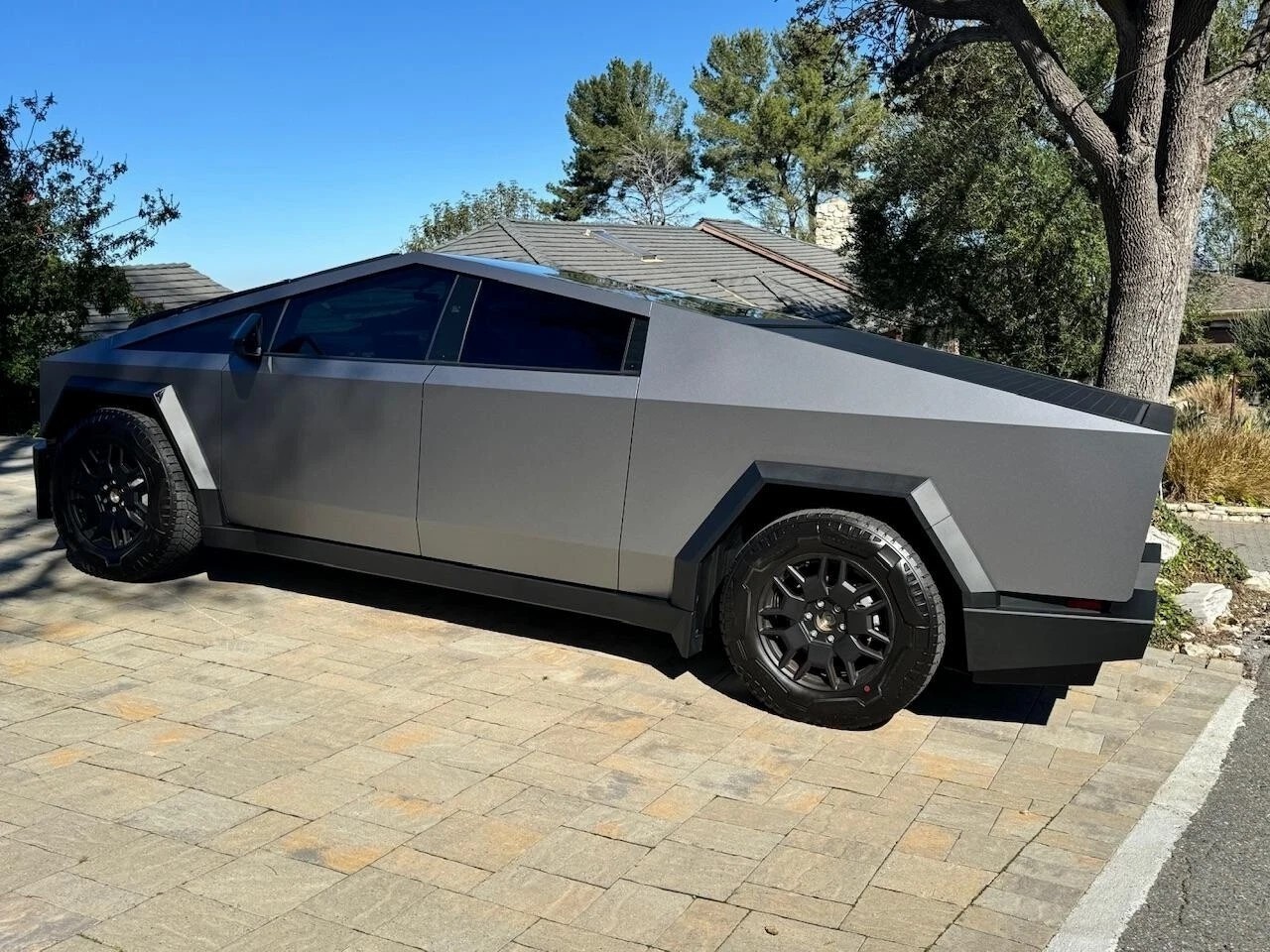 Cybertruck DIY PPF Paint Protection Film Wrap Color Change Matte Meteorite Ash