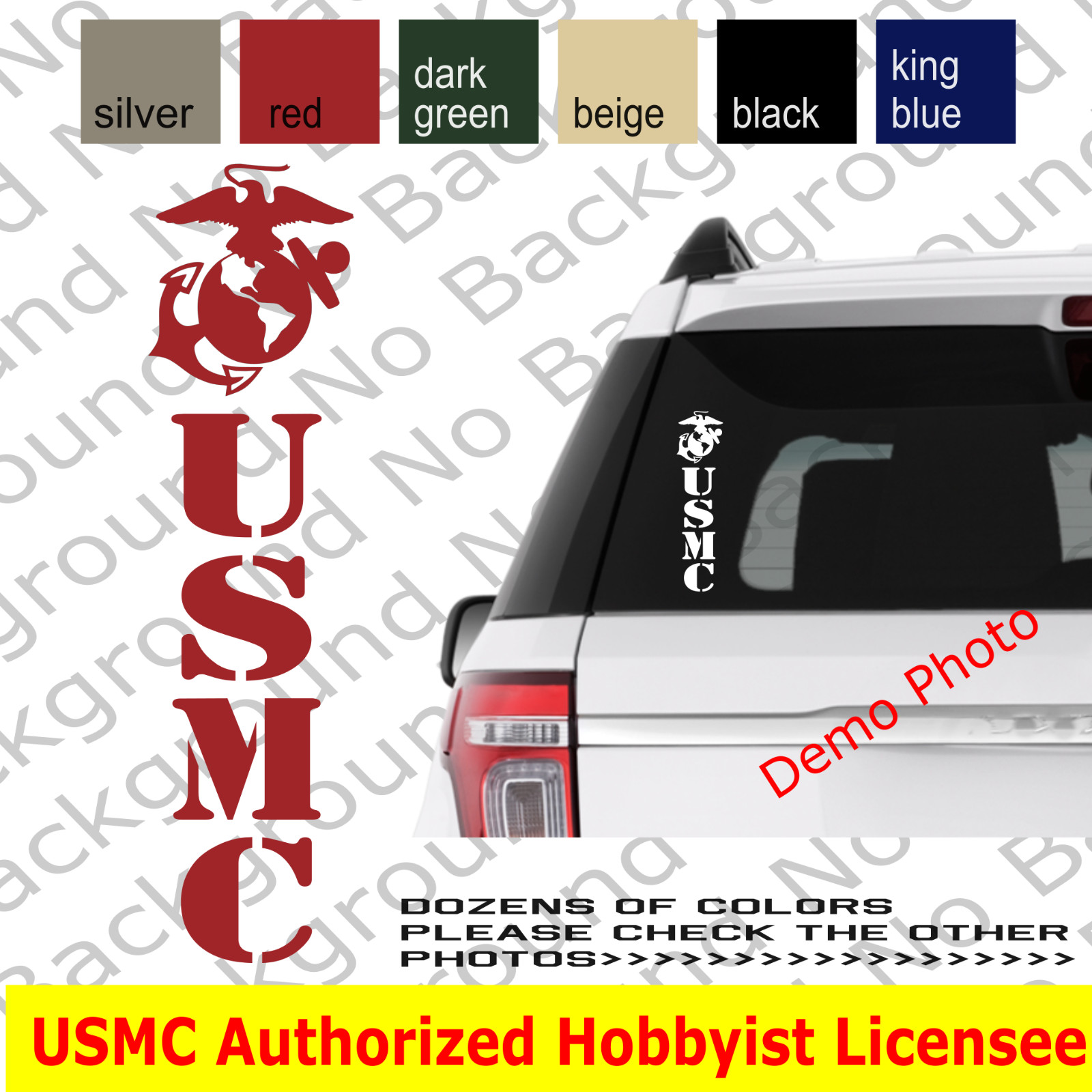 USMC EGA Marines Vinyl Die Cut Decal Sticker for Sempi Fi Veteran Retired AY060