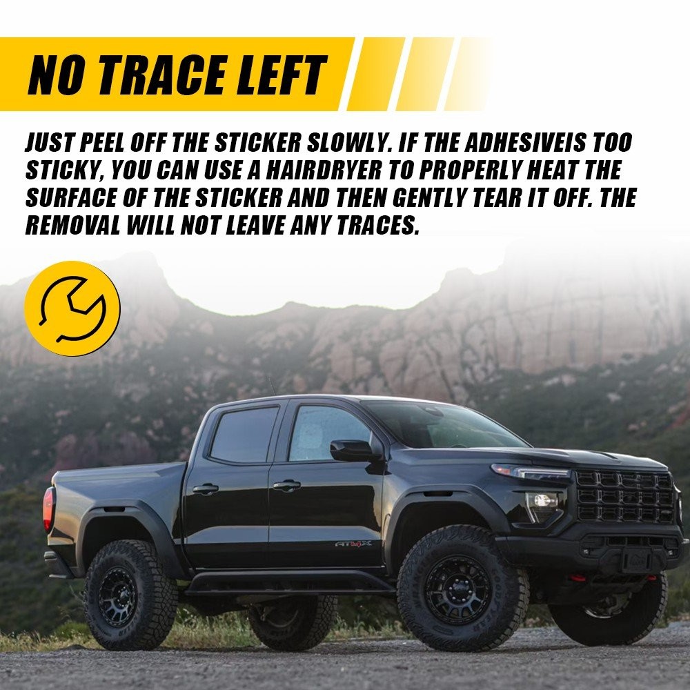 For 2023 2024 25 GMC Canyon Fender Marker Light Smoke Black Vinyl Overlay 4-20X