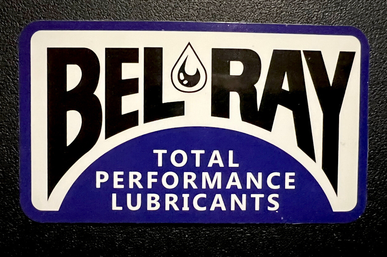 Bel💧Ray Lubricants Sticker. *Matte*Finish Size: 3”X 1.75”inch. Self Adhesive