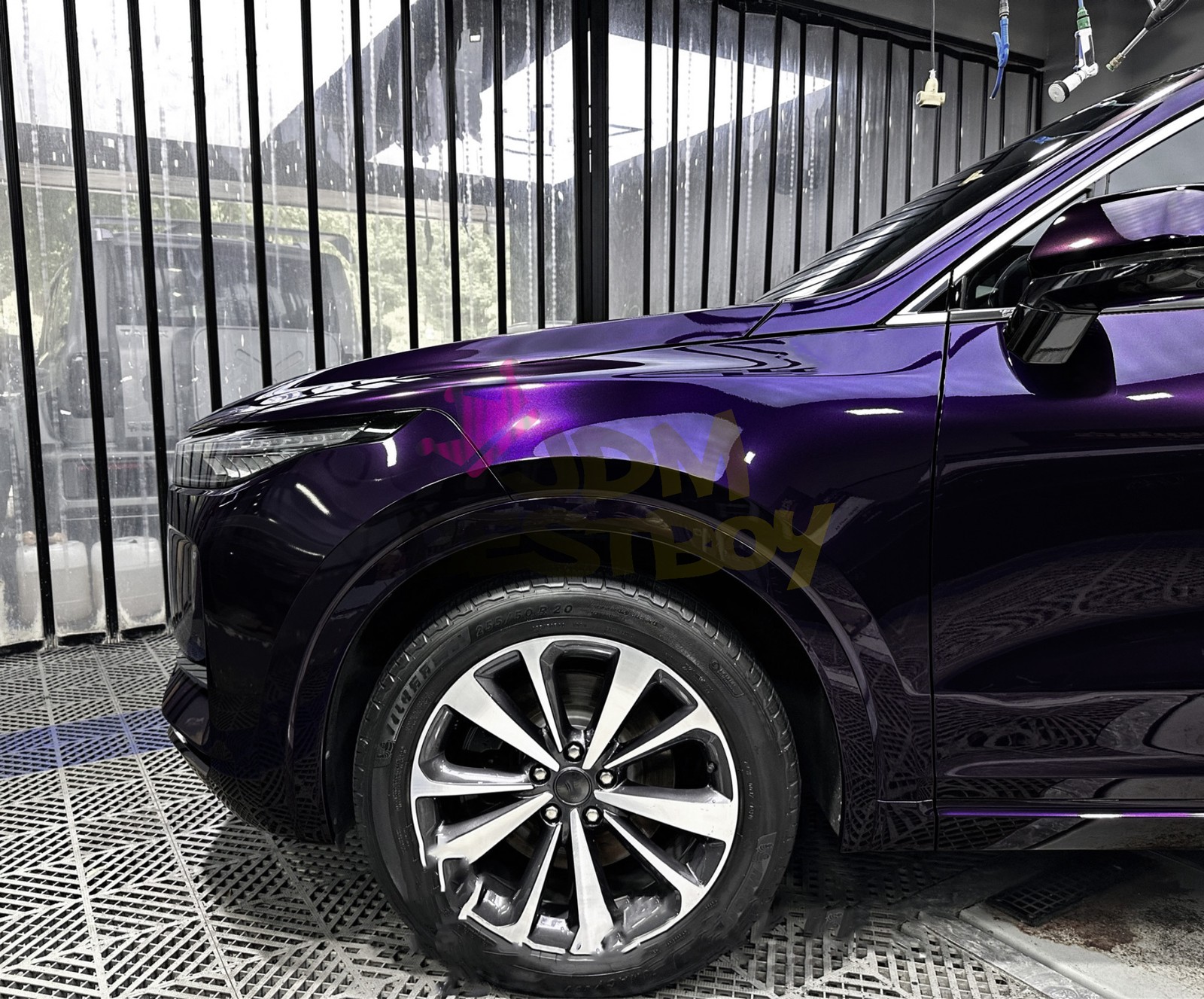 ESSMO PET Super Gloss Metallic Midnight Purple Car Vinyl Wrap Decal Like Paint
