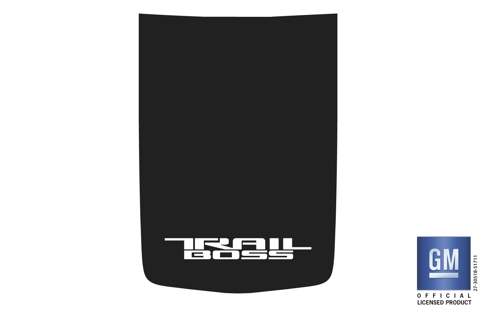 2019 20 21 22 23 24 Chevy Silverado 1500 Matte Black Trail Boss Hood Decal