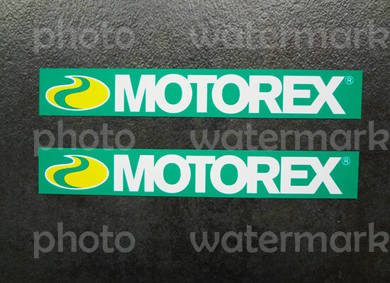 2pc Motorex Oil Sticker Decal stickers graphic adesivi racing Sponsor Enduro MX
