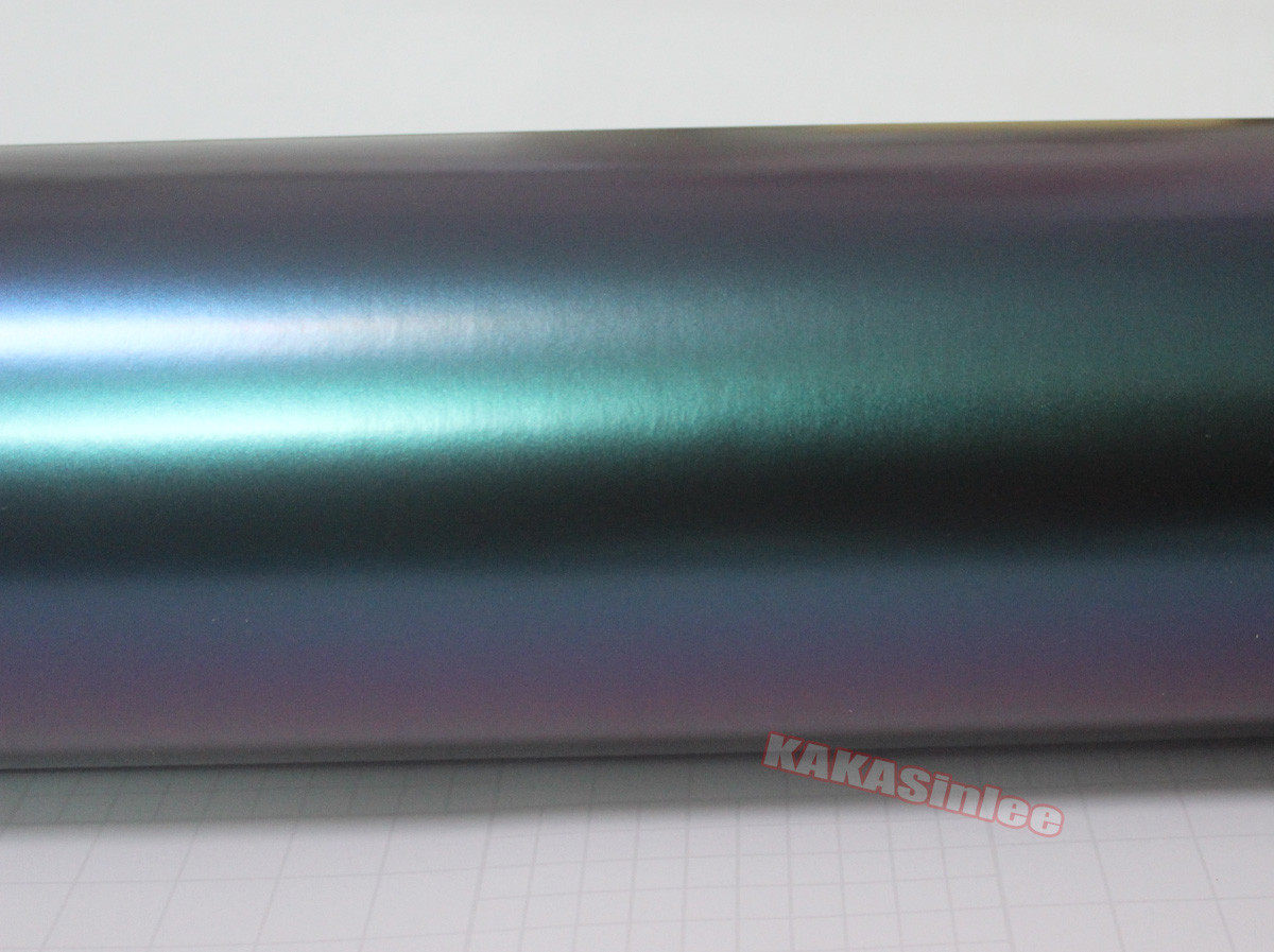 12″ x 60″ Car Wrap Glossy Satin Flat Chameleon Vinyl Sticker Decal Green Purple