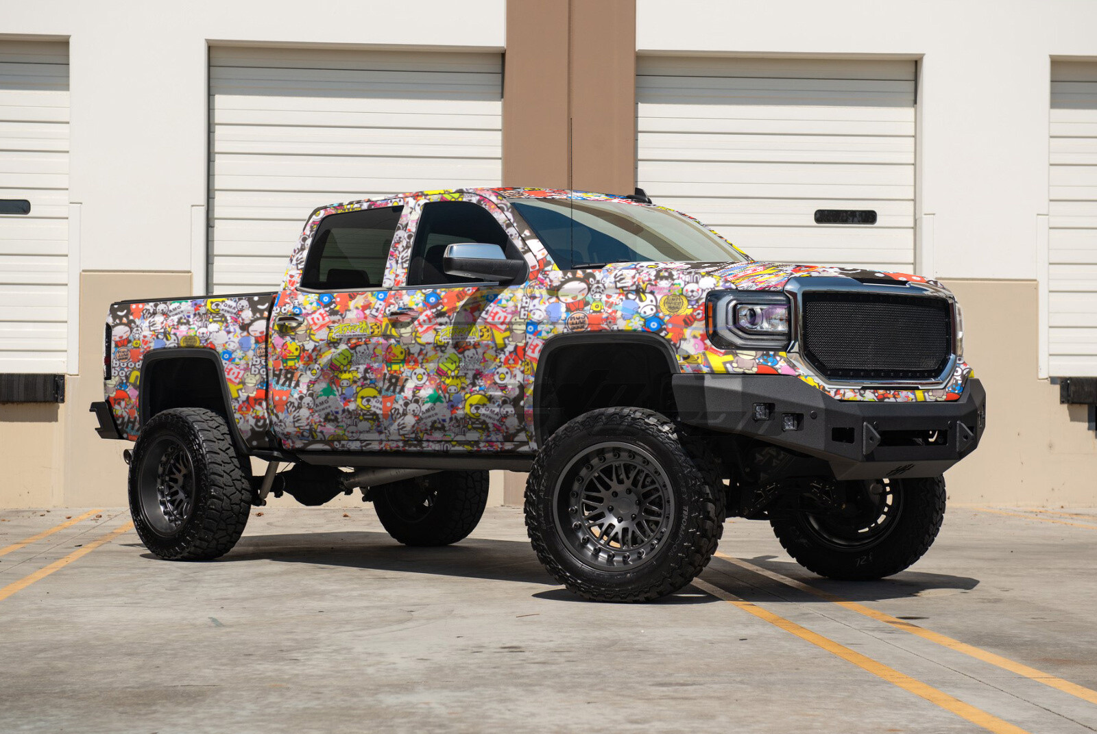 【Sticker Bomb】 Vinyl Wrap Decal Film Graffiti Cartoon JDM USDM Sheet DIY #194