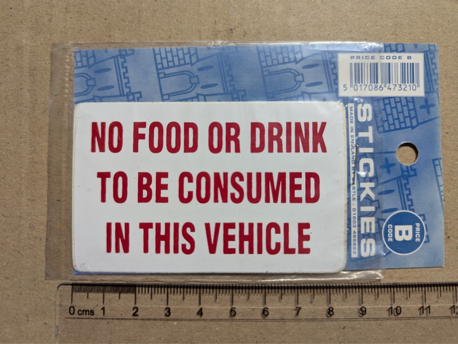 Taxi No Food in This Vehicle Sign Emblem Car Van Vinyl Bumper Sticker Decal
