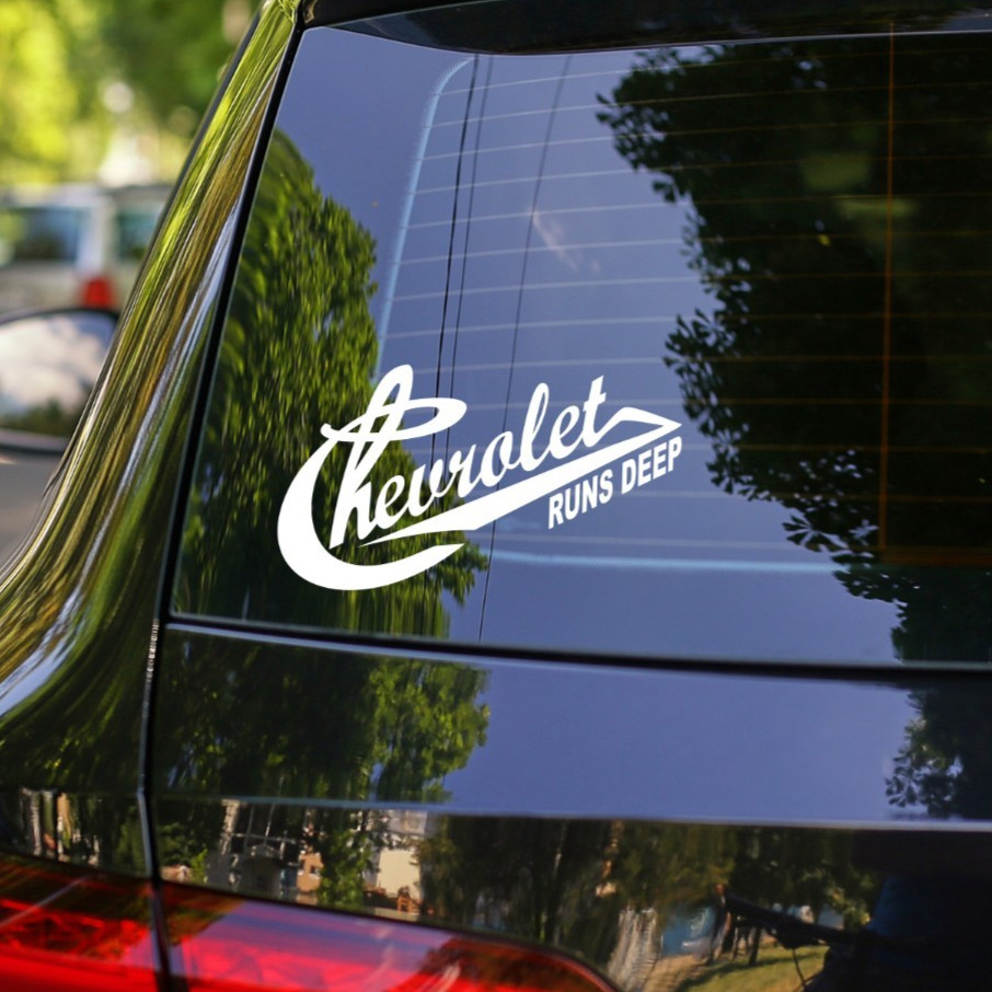 Chevrolet Runs Deep for Chevy Bowtie Car Truck Window