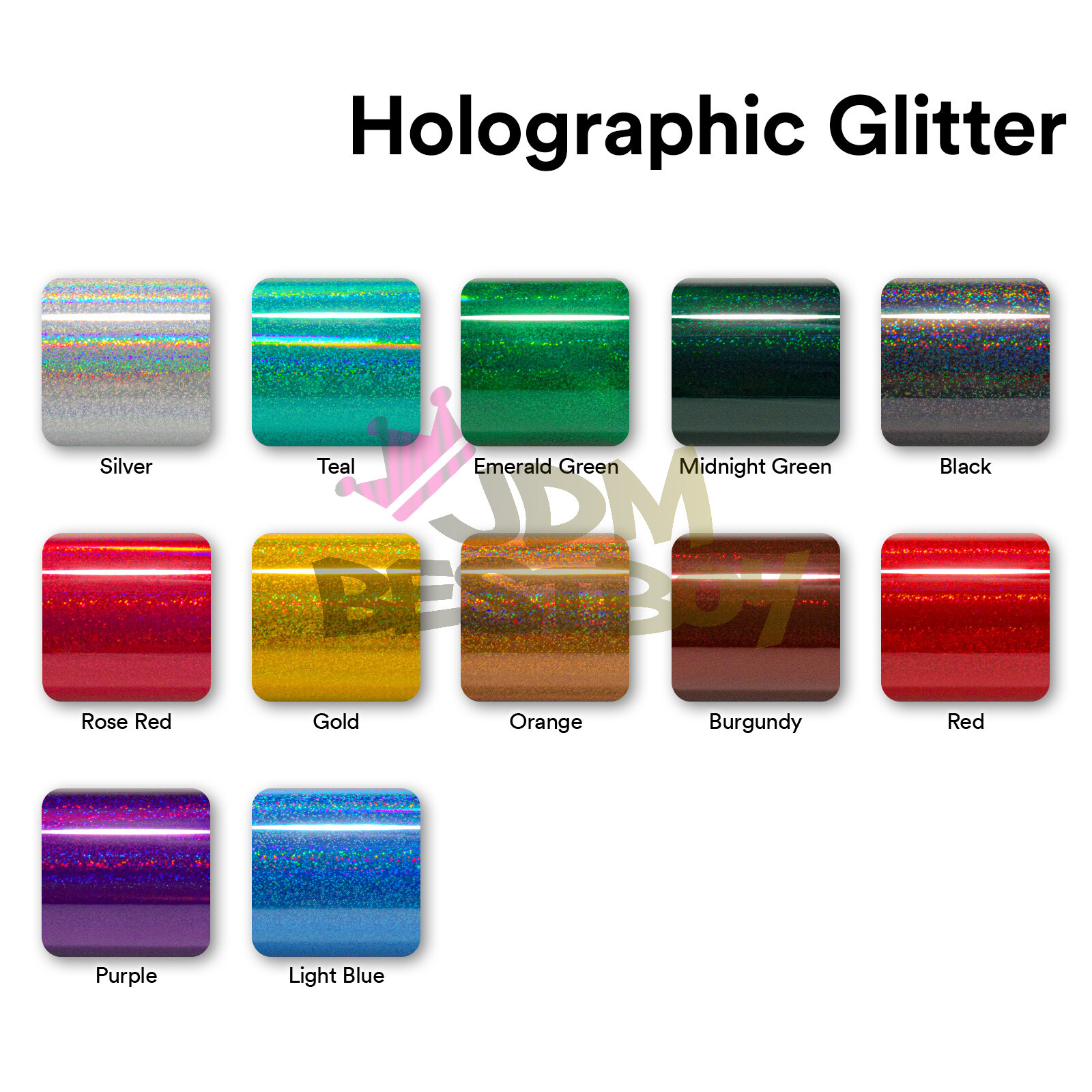 Holographic Glitter Rainbow Chrome Car Vehicle Vinyl Wrap Sticker Decal Sheet