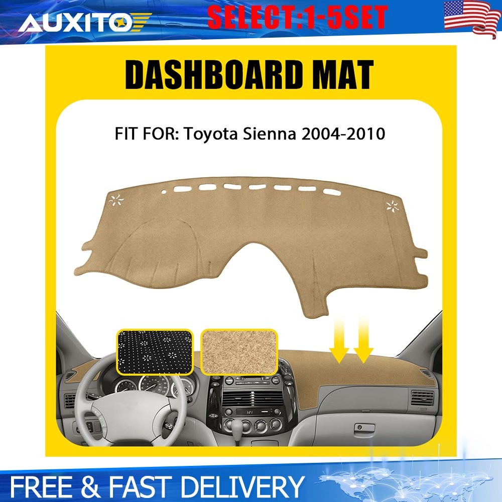 Dashboard Pad Dash Cover Mat For 04-10 Toyota Sienna Sunshade Cover NonSlip 1-5X