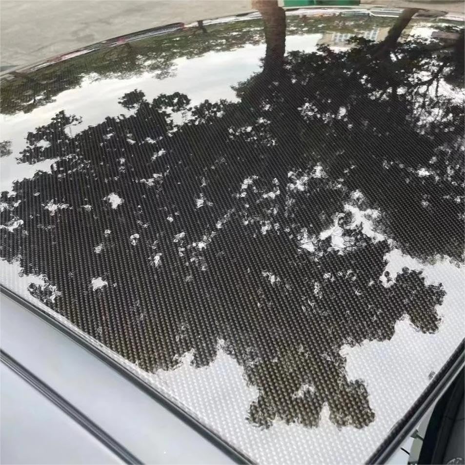 6D Black Carbon Fiber Vinyl Wrap with Air Channels – 2in x 30ft Roll