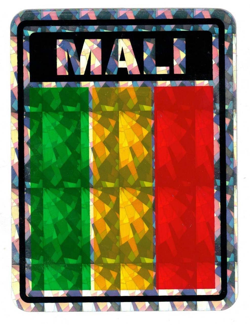 Mali Country Flag Reflective Decal Bumper Sticker DC-148