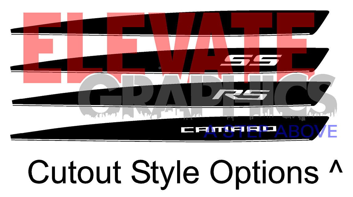 2010-2024 For Chevy Camaro Stripes Side Sling Graphics 3m Decals Vinyl Stickers