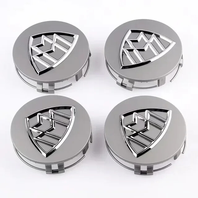 4pcs 75mm Maybach Car Emblem Wheel Center Hub Cap auto Rim cover dust-proof