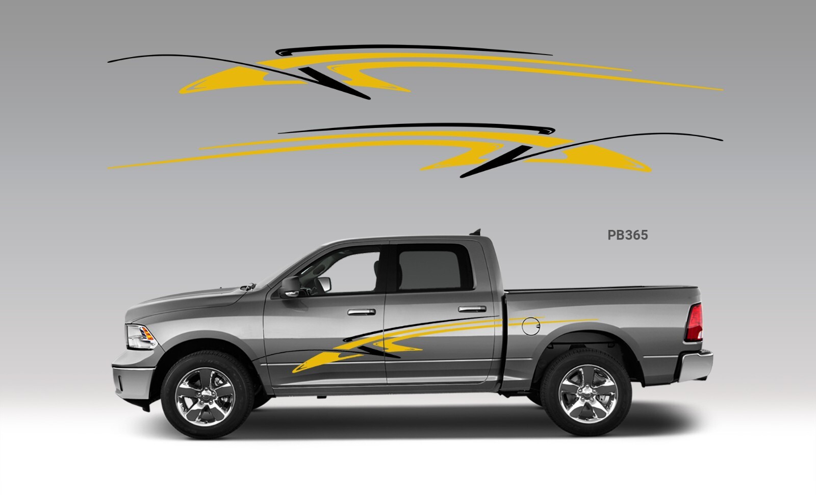 2 Car Truck Trailer Side Decals Graphics Stripes Vinyl #PB365