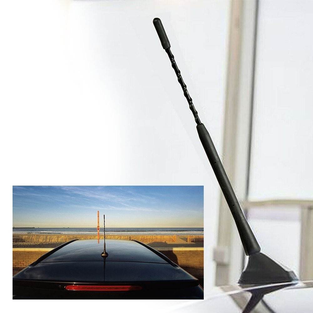 9″ Universal Car Antenna Radio AM/FM Antena Roof Mast Long Whip OEM Repla A
