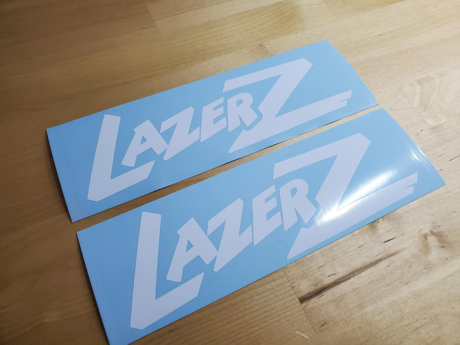 lazer z zero turn mower Decals Stickers 8” Gloss white Fast USA