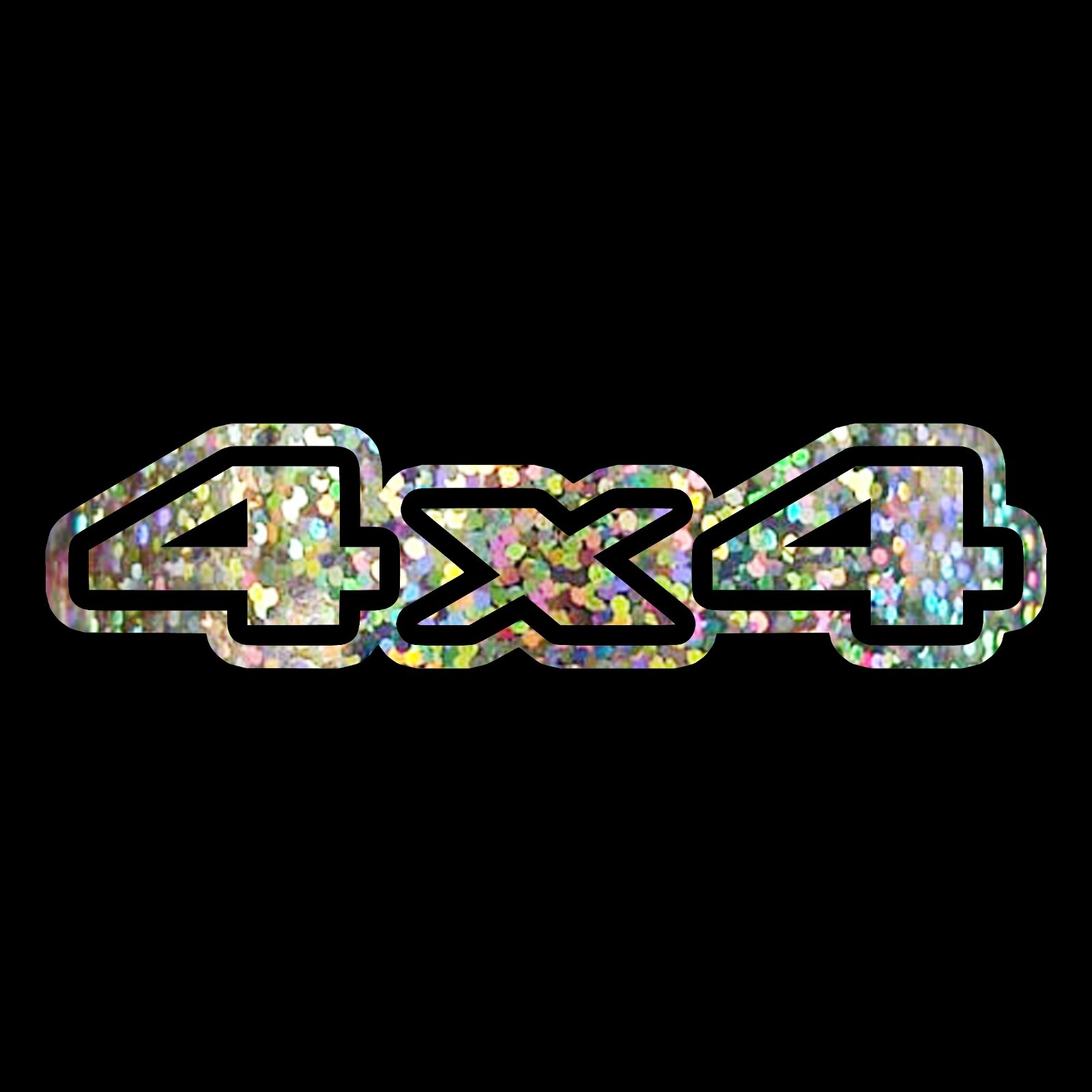 4×4 Sticker – 2 Pack of 4×4 Decals – Choose Chrome Color and Size by length