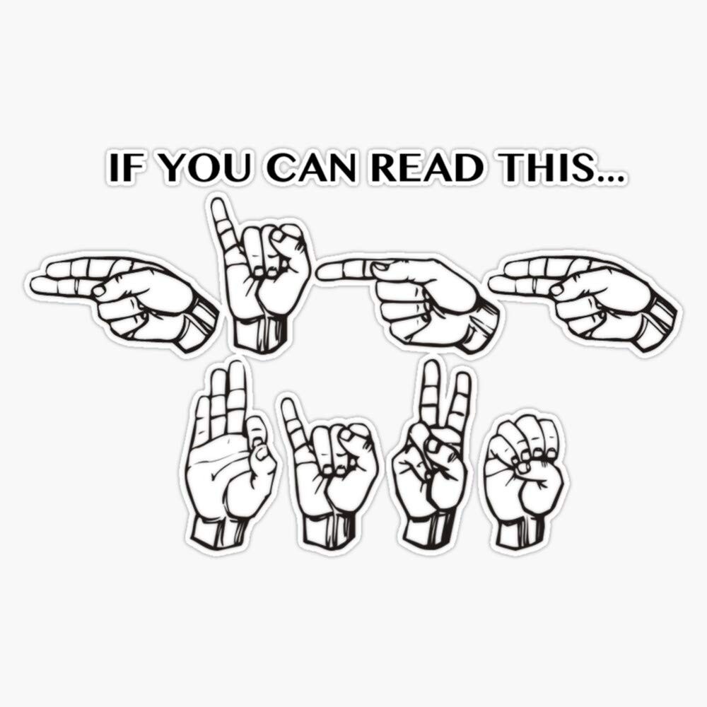 If You Can Read This Vinyl Waterproof Sticker Decal Car Laptop Wall Multi