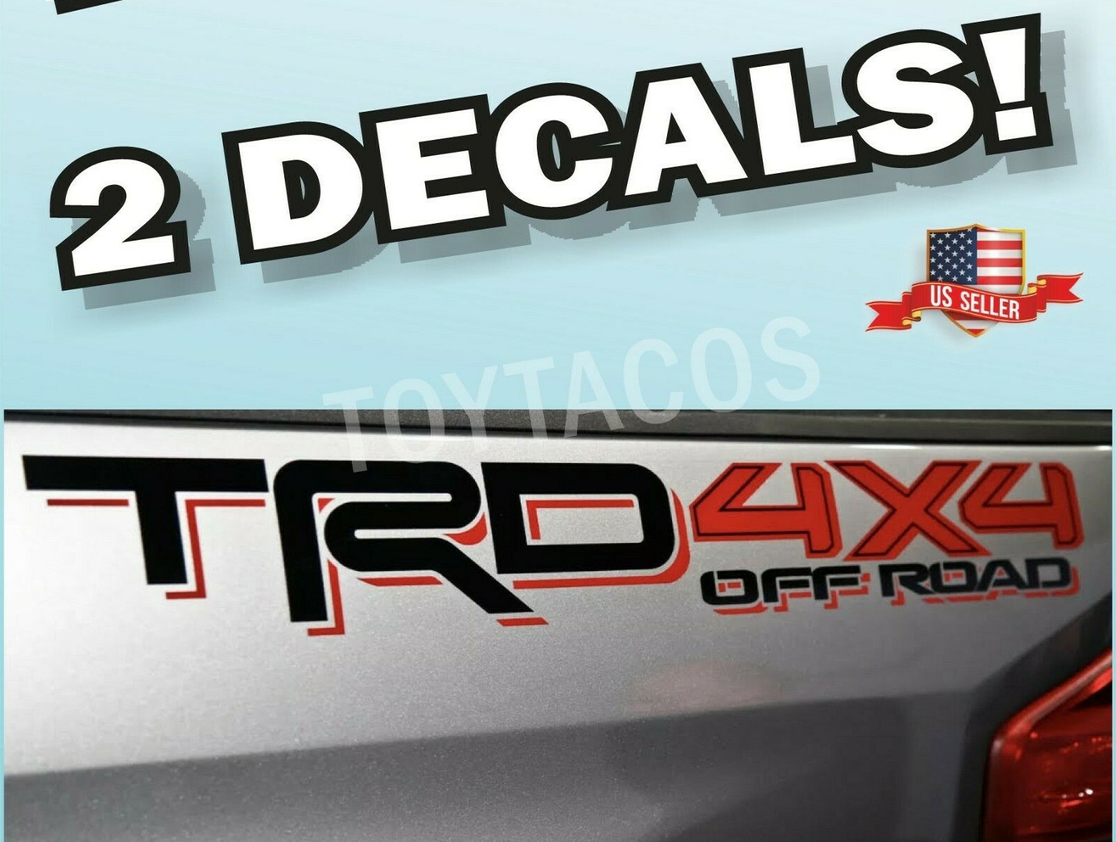TRD 4×4 OFF ROAD DECALS Toyota Tacoma Tundra Vinyl Sticker