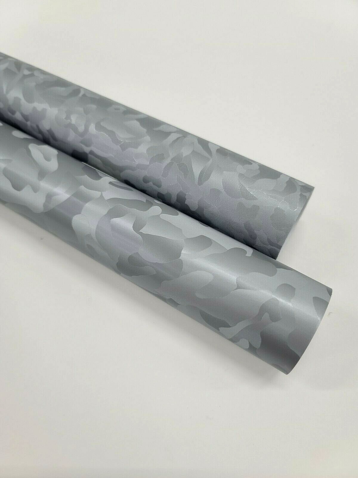 Camo Shadow Black Silver Gray Camouflage Vinyl Car Wrap Film Sticker Decal Sheet