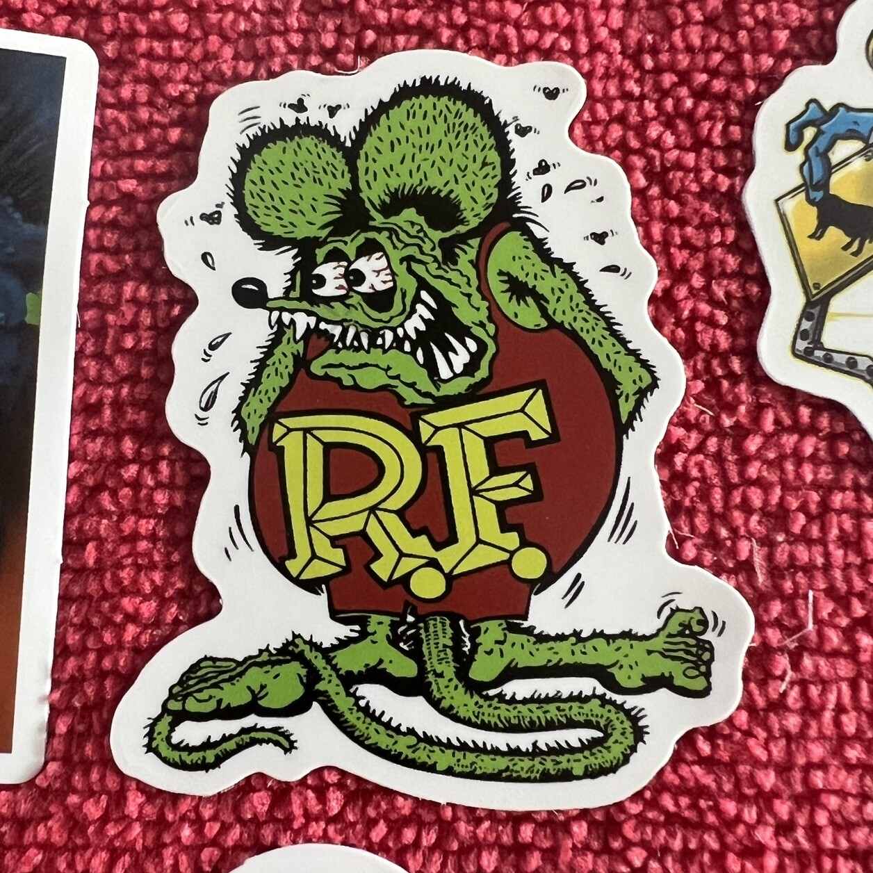🔥 8 Rat Fink Mouse Ed Big Daddy Roth Hot Rod Art Vinyl Decal Sticker Car Truck