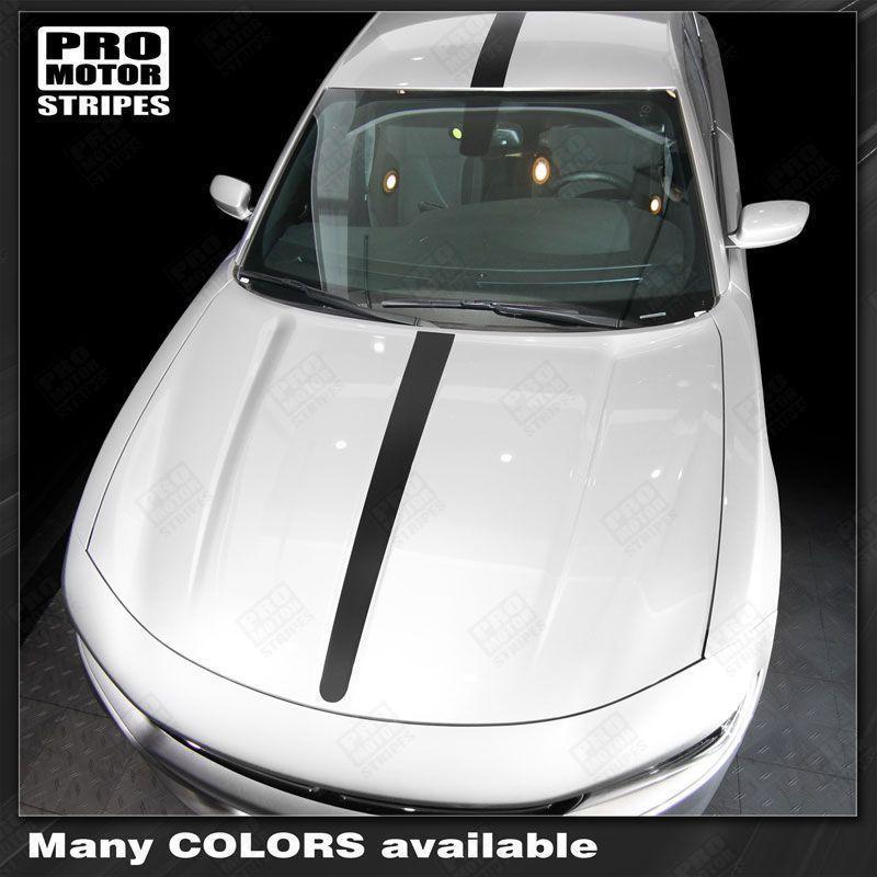 Dodge Charger 2015 2016 2017 2018 2019 Over-The-Top Single Center Stripes Decals